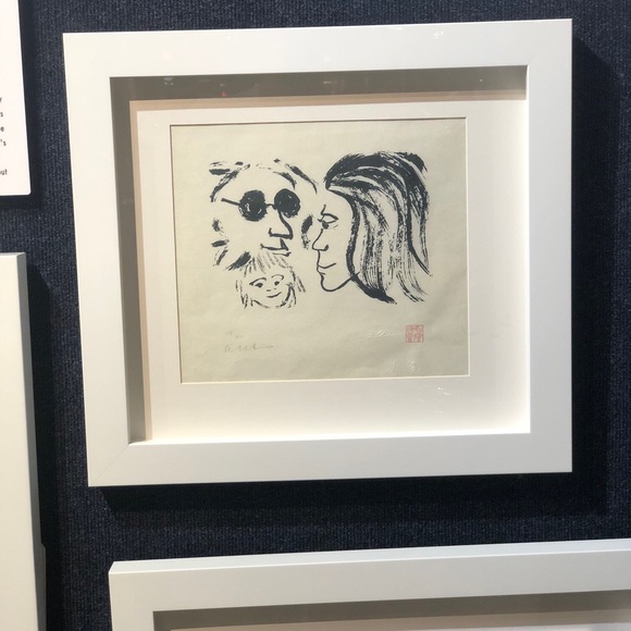 Framed Black and White Art Print
“Family of Peace” Yoko Ono and John Lennon - Picture 1 of 3
